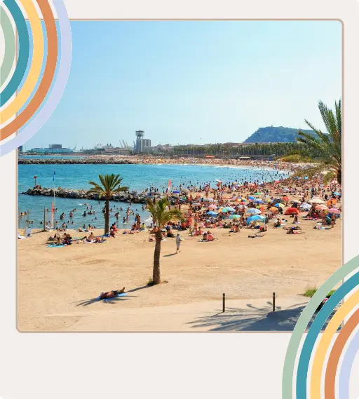 Barceloneta strand - Afbeelding vergroten